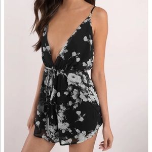 Tobi June Gloom Floral Print Romper